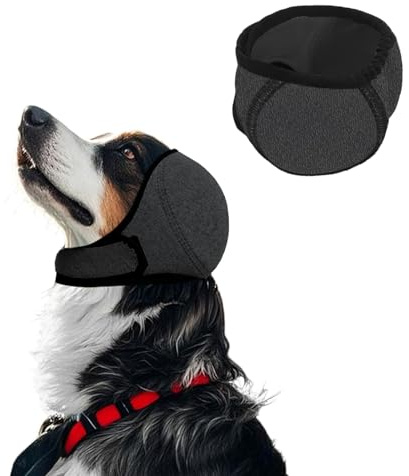 FULHANY Snood Chien,Cache Oreille Chien,Protege Oreillechien, pour La Protection Contre Le Bruit Pendant Le SéChage des Cheveux, L'Aide Au Sommeil(Tour De TêTe 25-38 Cm, Poids Recommandé 15-35 Jin)