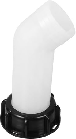 Gadpiparty IBC Drum Anschluss Ventiladapter Auslauftülle aus Robustem Material Auslaufsicherer Verschluss Einfache Montage für Wasser Gartenschläuche Kompatibel mit IBC Tanks und Regentonnen