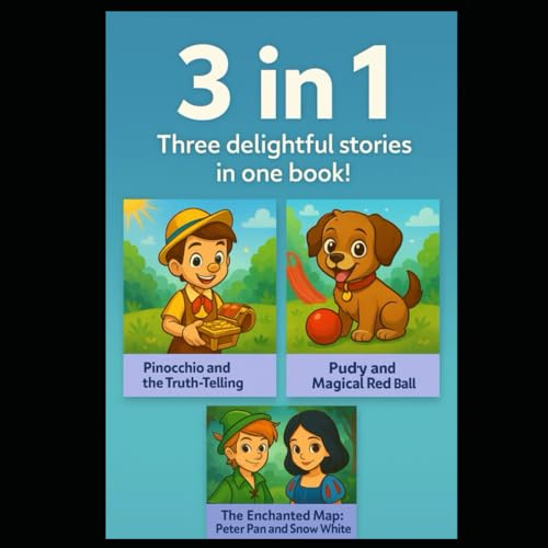 Buddy, Pinocchio and Peter Pan in One Amazing Collection: 3 Stories for Curious Kids