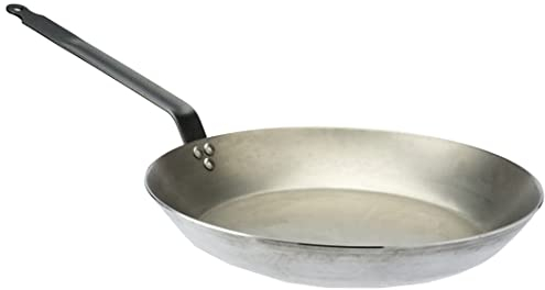 Pentole Agnelli Lionese Padella Pesante in Ferro, 40 cm, Grigio