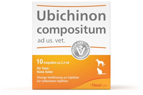 Ubichinon compositum ad us. vet. 10 Ampullen. Bestandteil der SUC-Kombination | Natürliches Tierarzneimittel für Hunde und Katzen | Made in Germany