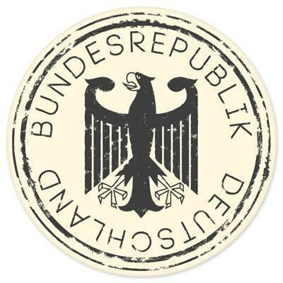 Aufkleber / Autoaufkleber / Sticker / Decal Germany Deutschland Bumper Sticker 101mmx101mm