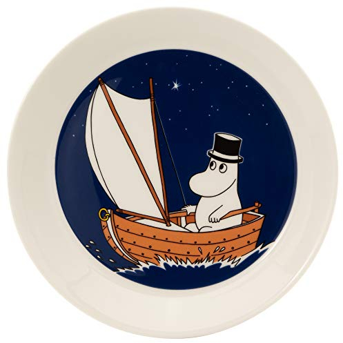 Arabia Teller, Porzellan, blau, 19cm