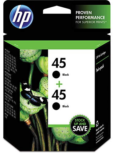 HP 45 Doppelpack 51645AE Schwarz Original Inkjet Print Cartrid Innenpackungseinheit