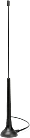 Stab Antenne für 3G, 2G, GSM, WLAN, Bluetooth, HSDPA, UMTS, WiFi Funknetze mit Magnet Standfuß und SMA/M Stecker mit 2,5m Anschluss- Kabel mit 5 dBi Verstärkung, Gewinn