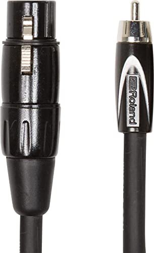 Cable de interconexión de la serie Black de Roland — De XLR hembra a RCA, 3 m de longitud - RCC-10-RCXF