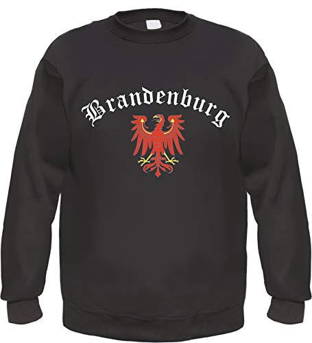 Brandenburg Sweatshirt - Altdeutsch - Bedruckt - Pullover M Schwarz
