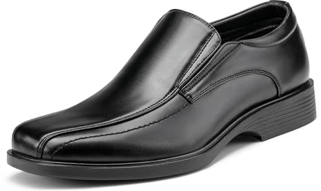 Bruno Marc Mocassini da Uomo in Pelle Slip on Scarpe Eleganti Vintage Elegante Oxford Slip on Scarpe Eleganti Vintage Elegante Oxford,Size 46,Nero,CAMBRIDGE-05