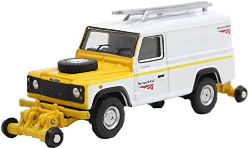Oxford Rail OR76ROR002B Rail Road Land Rover Defender Network Rail