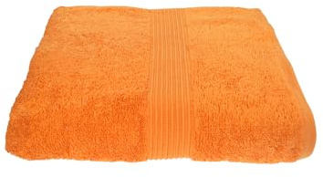 Julie Julsen Chemikalien-Frei Duschtuch 600g/m² Orange 70 x 140 cm 100% Baumwolle - Oeko TEX Std 100 Zertifizierung - Weich und Saugstark - Waschmaschinenfest