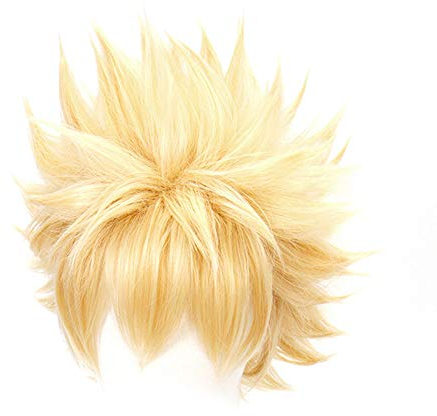 OSIAS Anime Cosplay Perücke, Halloween Perücke, mit kostenlosem Perückenständer(Bakugou Katsuki)