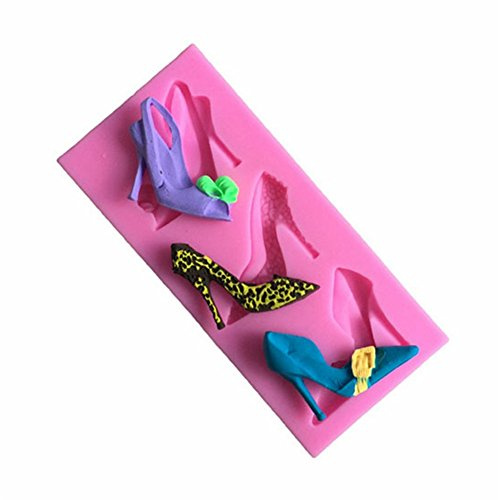 DUBENS Mode High Heels Schuhe Form Silikon Kuchen Form Backen Ware Form Für Schokolade Cookie Ton Fondant Kuchen Dekorieren Werkzeuge