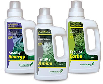 GreenFaculty - Advanced - Fertilizantes Abonos. Pack Ahorro Enraizante, Floración Orgánico y Engorda Cogollos - Cogollador
