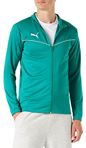 PUMA Herren Teamrise Training Poly Jacket Trainingsjacke, Grün (Pepper Green White), XXL