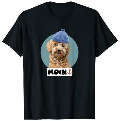 Moin Spruch Motiv Pudel-mütze Design Norden Norddeutsch-land T-Shirt