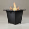 REALGLOW Glassport Rattan Table Gas Fire Pit 13KW with Windshield