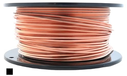 Filo di rame puro al 99,9%, quadrato, morbido, CDA #49,9 – 0,5 kg da Craft Wire