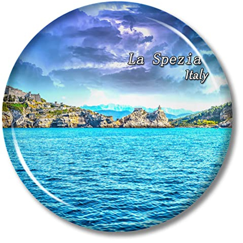Italienischer Kühlschrankmagnet, La Spezia, 5,28 cm