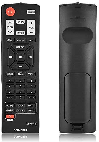 Elprico Télécommande, Télécommande de Remplacement pour Barre de Son LG AKB73575421 NB2420A NB3520A NB4530B