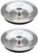 The Lord of the Tools 2 tapones de desagüe para fregadero de cocina, 90 mm, acero inoxidable 304, con junta de goma para 110 mm de diámetro, orificio de drenaje para fregadero de cocina