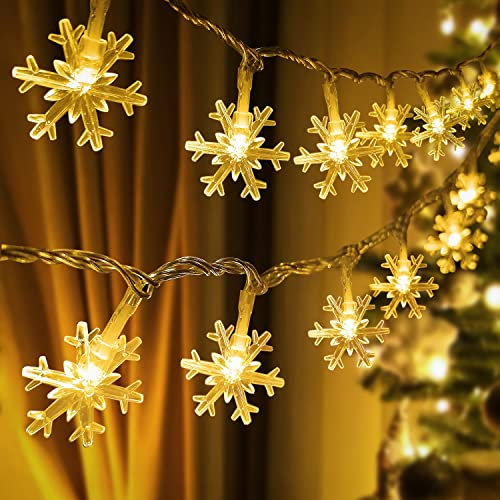 Roxemire Fairy Lights, 6M 40LEDS Battery Powered String Lights, Staring and Shining Mode for Xmas Wedding Birthday Valentine's Day Holiday Party Bedroom Indoor&Outdoor