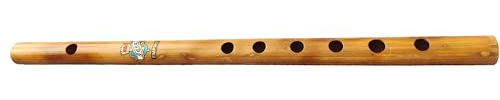 BHAVICREATION Bamboo C-Side Flute 6 Finger Holes Polished Thin Bamboo Flute (Beginners Flute)