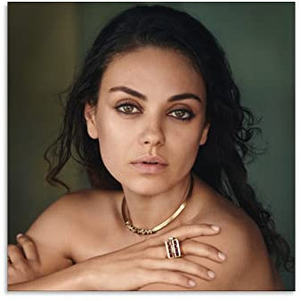 Mila Kunis, Schauspielerin Poster (3) Leinwand-Kunstdrucke Poster Fotobild Malerei Poster Raumdekoration 40 x 40 cm