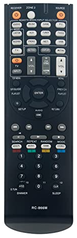 VINABTY RC-866M Ersatz Fernbedienung Kompatibel mit Onkyo AV Receiver TX-NR626 TXNR626