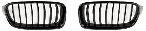 Frontziergitter Nieren Einsteg Schwarz glänzend kompatibel mit BMW 3er F30 F31 F35 F80 2012-2018