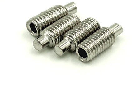 M6 Gewindestifte mit Innensechskant und Zapfen, Edelstahl, 30 Stück (M6 x 6 mm)