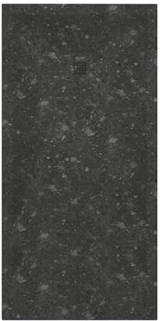 ONDEE - Piatto doccia NOLA3-90x180x3cm - Antiscivolo - Resina - Nero terazzo