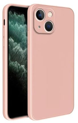 LXURY Cover iPhone Custodia in Gel di Silicone per iPhone 15 14 13 7 8 Plus X XR XS 11 12 PRO Max Se Custodia Protettiva per Fotocamera-iPhone 13 Mini-Rosa