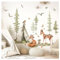 Little Deco Wandtattoo Waldtiere Kinderzimmer Wandsticker Bäume Set Wandaufkleber Tiere REH Fuchs Babyzimmer Schlafzimmer Deko DL5000A-05