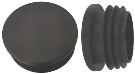 22mm Black Plastic Plugs, Black Round Tube Covers, Inner End Caps for Chairs Desks Tables Foot Furniture Pipe, 20 Pcs