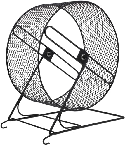 GANAZONO Laufrad Für Hamster Chinchilla Rad Ma? Laufräder Für Kleintiere 11 Zoll Hamsterrad Spielrad Hamster Laufspielzeug Hamsterrad 28cm Hamsterrad Aus Metall Sport Fitness Eisen Zubehör