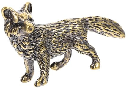 Luxshiny Messing-Fuchs-Ornament Prinzessin Auto-Gadgets Mini- Mikrolandschaftsfiguren Dekorationen Für Hochzeitszeremonien Chinesisches Marionette Haushalt Büro