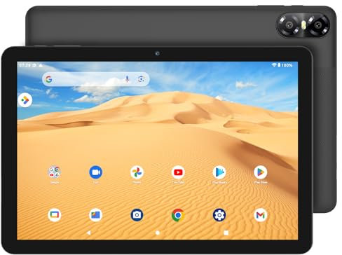 VASOUN 10 inch Tablet, Tablet PC with 64GB Storage, 1TB Expand, Tablets Android with 5Ghz WiFi, Octa-Core, WiFi 6, 6000 Mah, Long-Battery Life, Dual Camera, Black
