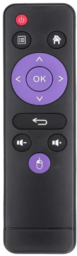 Tutoy IR-Fernbedienung für H96 Max Rk3318 H96 Mini H6 Allwinner H603 TV-Box, Schwarz