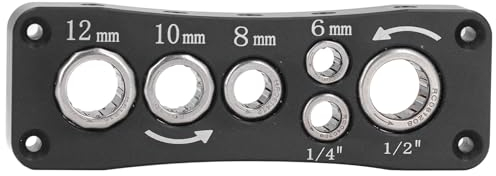 Pocket Router Bit Storage Tray, Vise Router Bit Holder for Holding The Bit Easily Remove Reattach Router Bit Bearings Cutting Tools Including 1/2in 1/4in 6mm 8mm10mm12mm