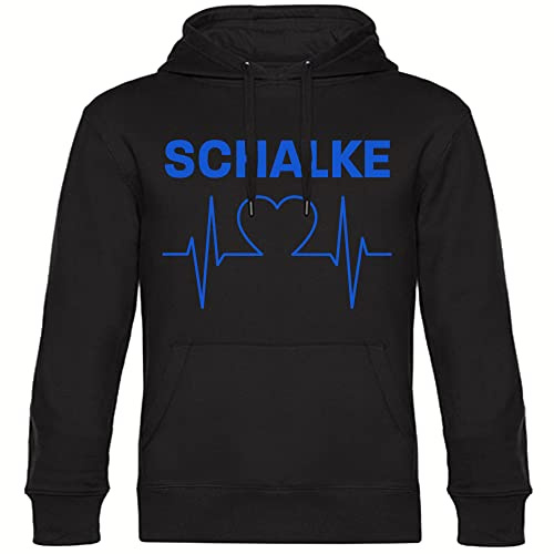 multifanshop Kapuzen Sweatshirt - Schalke - Herzschlag