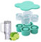 Silicone Ice Cube Tray for Stanley Cup 20-40oz,Tumbler Ice Mold with lid, 4PCS Hollow Cylinder Ice Cube for Freezer Chilling Cocktails, Whiskey, Drinks, Coffee, Easy Fill and Release (Green)