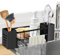 Vilomdur Organizzatore per Lavello da Cucina, Organizzatore Lavello Cucina con Sgocciolatoio Automatico e Porta Asciugamani, Supporto per Spugne Lavello Cucina per Spazzole, Panni e Sapone, Nero