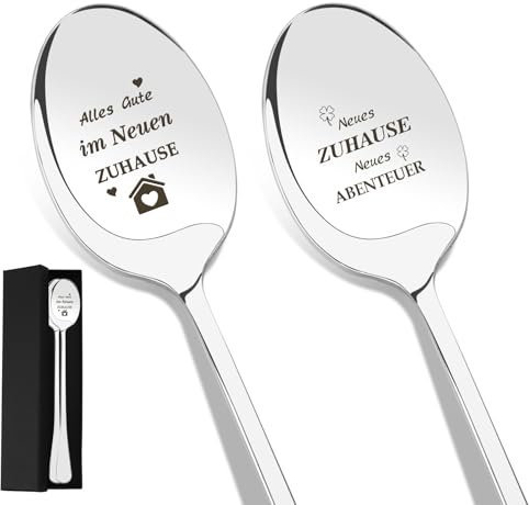 2 pezzi cucchiaini da caffè con casa mio amico