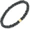 Apocalyptic-K Ladies Natural Gemstone Armband, 925 Sterling Silber, 3/4MM, Spinell Perlen Armband für Frauen (Vulkangestein，4MM)