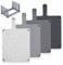 Chopping Board Set – 4 Colour-Coded BPA-Free Plastic Boards with Stand, Non-Slip & Dishwasher Safe – for Meat, Vegetables, Fish – Hygienic Grey Kitchen Set