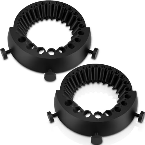 2PCS Bohrerschärfer Werkzeug New Drill Bit Sharpener Bohrerschärfer für Winkelschleifer Mehrzweck Bohrer Schleifhilfe Winkelschleifer für Bohrer mit Durchmessern von 2mm bis 13mm (2PCS, Schwarz)