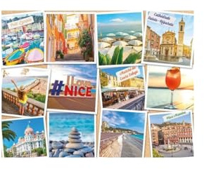 NATHAN - Puzzle 2000 Teile - Nizza, Côte d'Azur - Erwachsene und Kinder ab 14 Jahren - Hochwertiges Puzzle - Urban Collection - Frankreich - 12001613