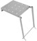 Uonlytech plataforma de escalera cochera escaleras exterior angosto oficina bandeja de escalera planchar Silver