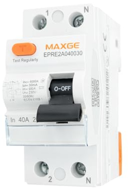 WEBMATEL Interruptor Diferencial Inmunizado 2 Polos 25A 30mA Tipo A 6kA 230V - Montaje en Carril DIN