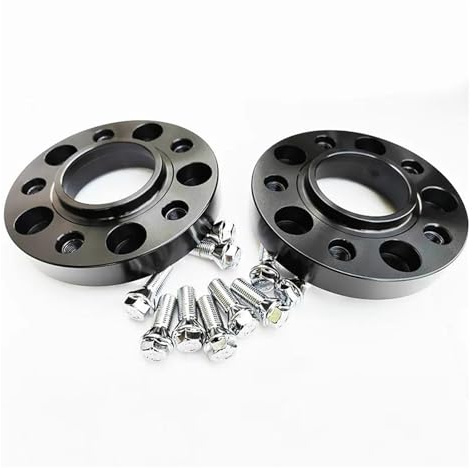 Per Mercedes Per Benz 2 Pezzi 25 Mm 1 Pollice Spessore 5x112 66,6 Mm Distanziali Ruota CB + 10 Pezzi Bulloni A Forma Cono Corto 12x1,5 Adattatore Distanziale Ruota